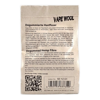 Black Leaf Vape Wool 1,5g Vaporizer Hanffaser Wolle 2